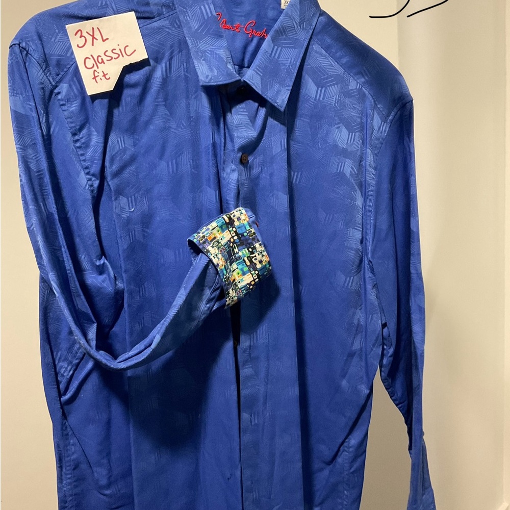 Robert Graham Vibrant Blue Dress Shirt